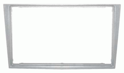 Autoradio-Blende 2-DIN Opel Tigra 2006->2009 – Silber