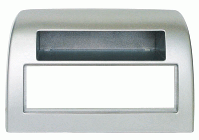 Autoradio-Blende 1-DIN Lancia Ypsilon 2003->2011 – Silber