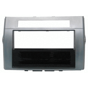 Autoradio-Blende 2-DIN Toyota Corolla Verso 2005->2009 – Silber