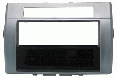 Autoradio-Blende 2-DIN Toyota Corolla Verso 2005->2009 – Silber