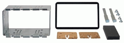Autoradio-Blende 2-DIN Alfa Romeo Brera 2006->2010 – Schwarz