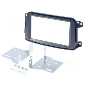 Autoradio-Blende 2-DIN Smart ForTwo 2010->2014 – Schwarz, Set
