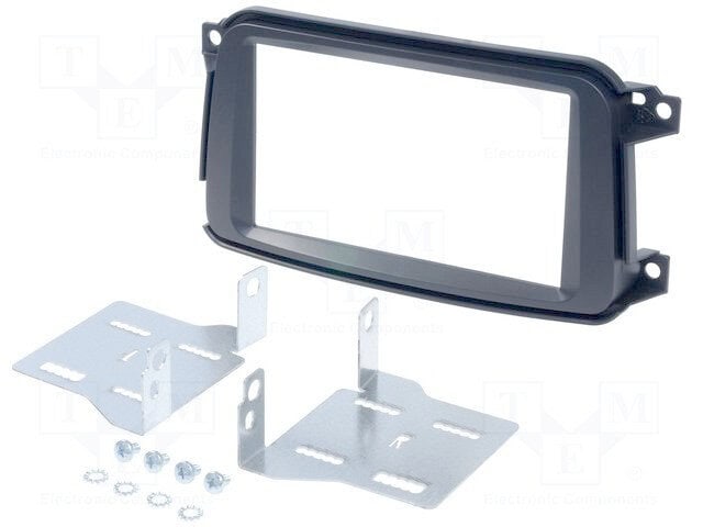 Autoradio-Blende 2-DIN Smart ForTwo 2010->2014 – Schwarz, Set