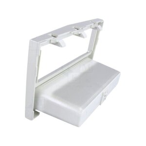 Autoradio-Blende 1-DIN Opel Astra H 2004->2010 – Silber