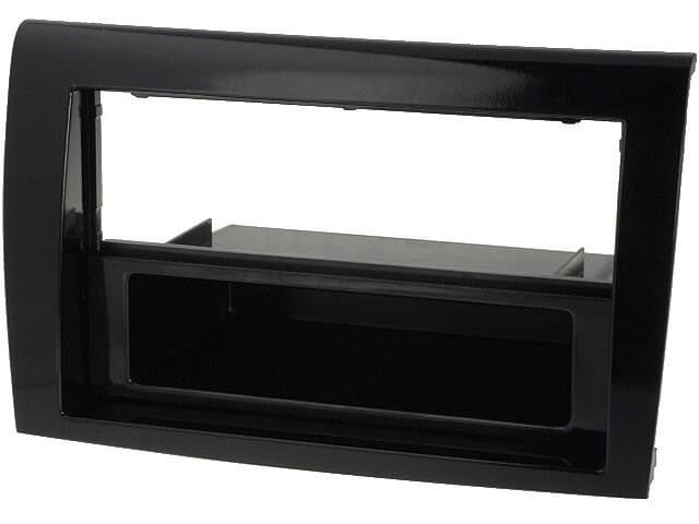 Autoradio-Blende 2-DIN Fiat Bravo 2007->2014 – Hochglanz-Schwarz, mit Ablagefach