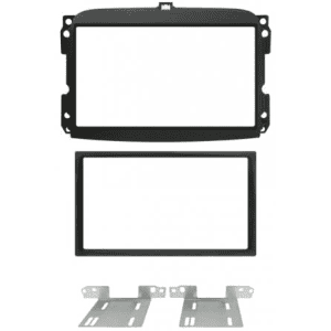 Autoradio-Blende 2-DIN Fiat 500L 2012->2017 – Schwarz