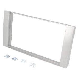 Autoradio-Blende 2-DIN Ford Fiesta (MK6) 2005/10->2008/08 – Silber