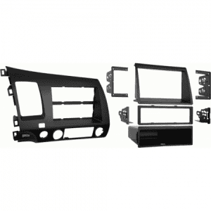 Autoradio-Blende 1-DIN / 2-DIN Honda Civic 2006->2011 – Dunkelgrau