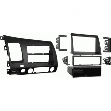 Autoradio-Blende 1-DIN / 2-DIN Honda Civic 2006->2011 – Dunkelgrau