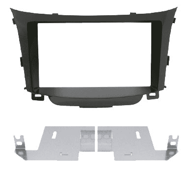 Autoradio-Blende 2-DIN Hyundai i30 2012/03->2016 – Hochglanz-Schwarz