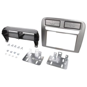 Autoradio-Blende 2-DIN Fiat Linea 2007->2012 – Silber