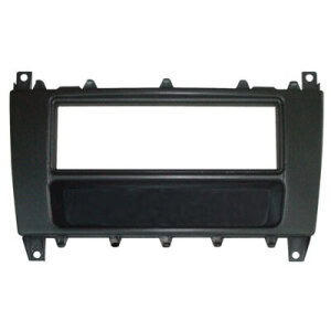 Autoradio-Blende 1-DIN Mercedes C-class (S203 Facelift) 2004 -> 2007 – Schwarz