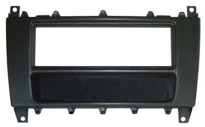 Autoradio-Blende 1-DIN Mercedes C-class (S203 Facelift) 2004 -> 2007 – Schwarz