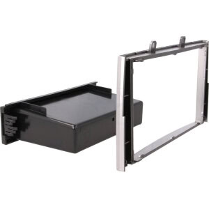 Autoradio-Blende 2-DIN Peugeot 308 2007->03/2009 – Silber