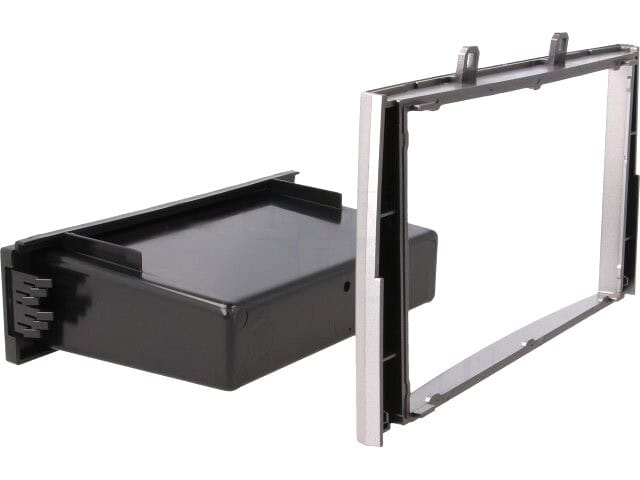 Autoradio-Blende 2-DIN Peugeot 308 2007->03/2009 – Silber