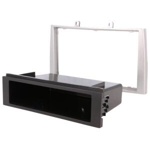 Autoradio-Blende 2-DIN Peugeot 308 2007->03/2009 – Silber