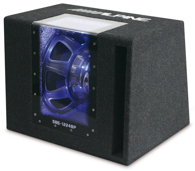 Subwoofer im Gehäuse Alpine SBG-1224BP