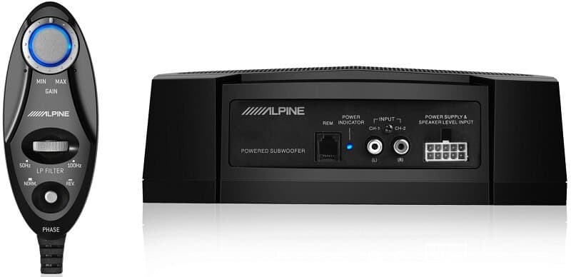 Aktiver Subwoofer im Gehäuse Alpine PWE-V80