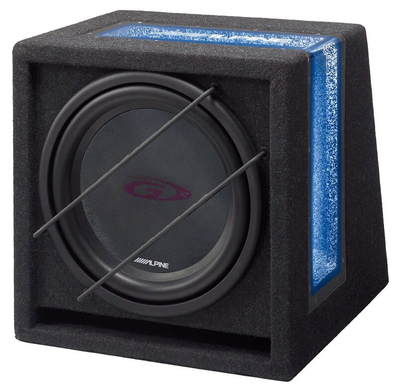 Subwoofer im Gehäuse Alpine SBG-1224BR