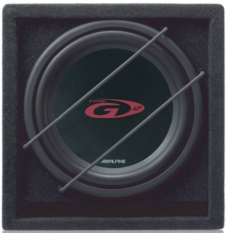 Subwoofer im Gehäuse Alpine SBG-1224BR