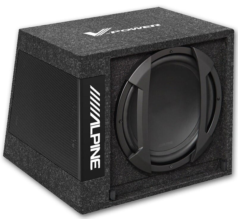 Aktiver Subwoofer im Gehäuse Alpine SWD-355