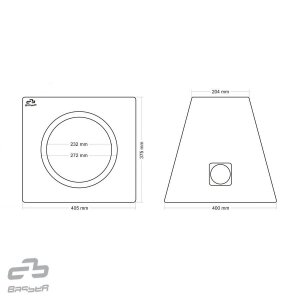 Subwoofer-Gehäuse 25cm / 30l / kompresija