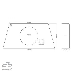 Subwoofer-Gehäuse 30cm / 20l / kompresija