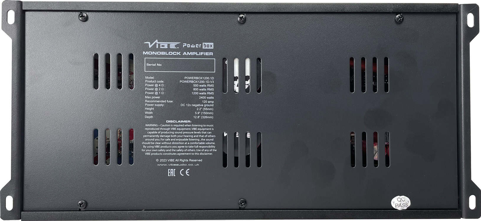 Endstufe Vibe POWERBOX1200.1D-V3