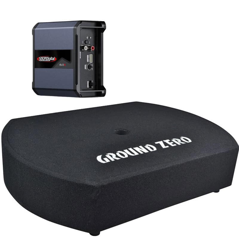 Bass-Set SounDigital SD400.2 EVO5.0 4OHM + Ground Zero GZCS 10SUB