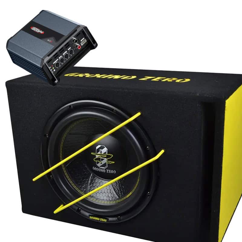 Bass-Set SounDigital SD800.1 EVO5.0 4OHM + Ground Zero GZIB 12SPL
