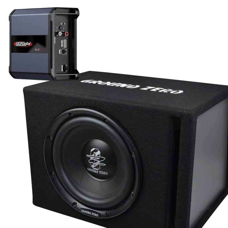 Bass-Set SounDigital SD400.2 EVO5.0 4OHM + Ground Zero GZIB 25BR