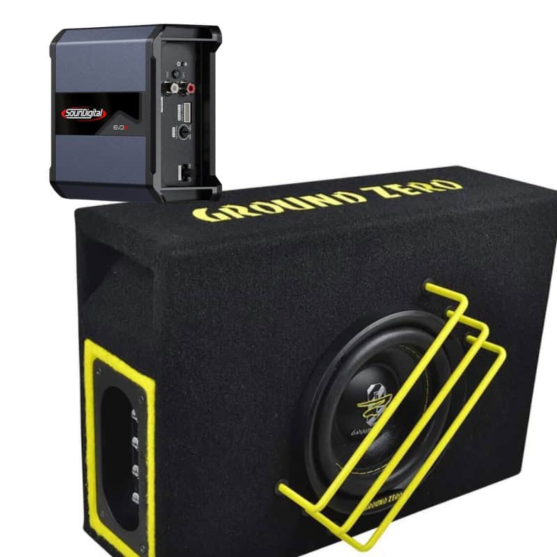 Bass-Set SounDigital SD400.2 EVO5.0 4OHM + Ground Zero GZRB 16SPL