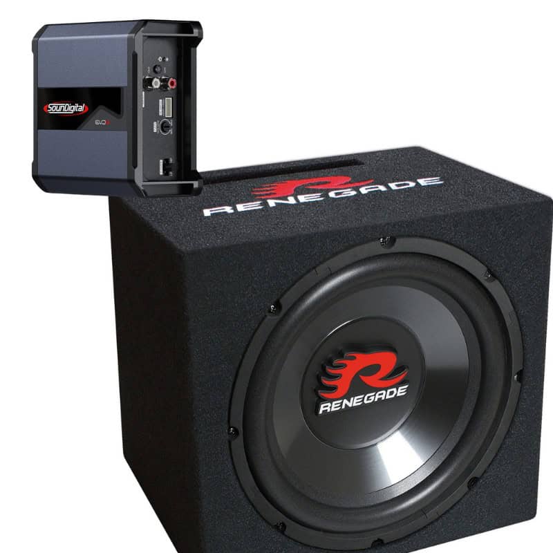 Bass-Set SounDigital SD400.2 EVO5.0 4OHM + Renegade RXV1000