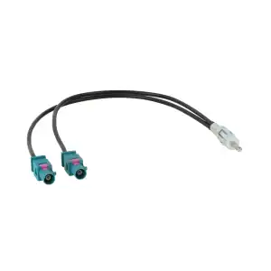 Antennenadapter 2x Fakra (Diversity) – DIN 150 Ohm (VW, Audi, Seat, Škoda, Mercedes, Peugeot, Fiat)