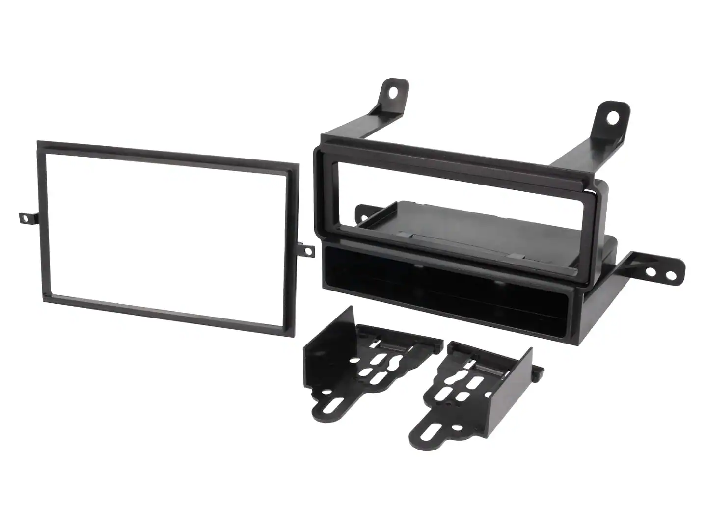 Autoradio-Blende 1-DIN / 2-DIN Nissan Frontier 2005->2015 – Schwarz