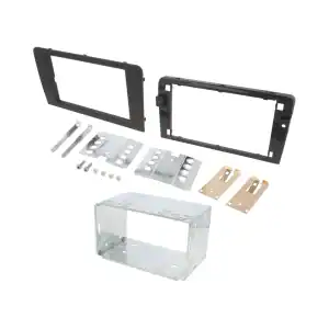 Autoradio-Blende 2-DIN Audi A3 8P 2003->2012 – Schwarz, Set
