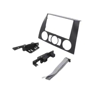 Autoradio-Blende 2-DIN BMW 3 (E90/E91/E92/E93) 2005->2011 / Touring (E91) 2005->2012 / Coupé (E92) 2006->2013 / Cabrio (E93) 2007->2013 – Schwarz