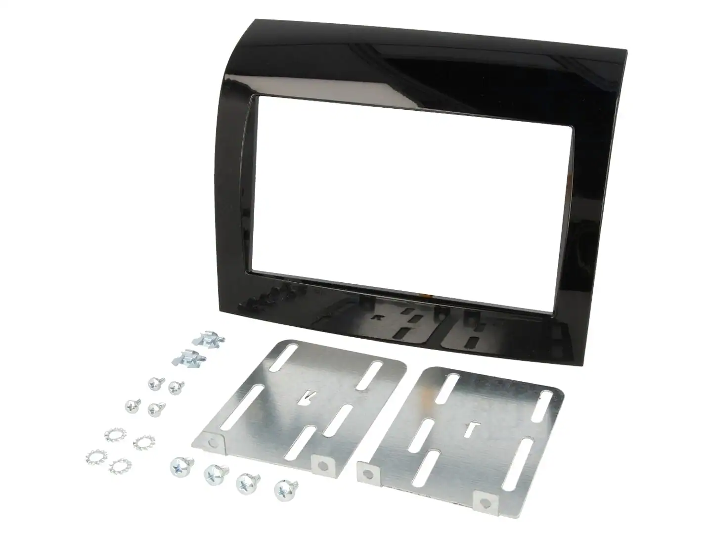 Autoradio-Blende 2-DIN Citroën Jumper (250) 2014->2023 – Hochglanz-Schwarz