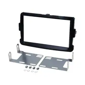 Autoradio-Blende 2-DIN Dacia Dokker 2012->2021 – Hochglanz-Schwarz