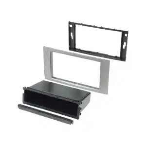 Autoradio-Blende 2-DIN Ford C-MAX 2007->2010 – Silber