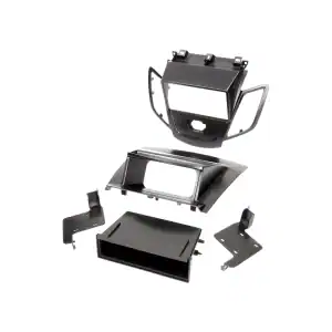 Autoradio-Blende 2-DIN Ford Fiesta 2009->2017 – Schwarz