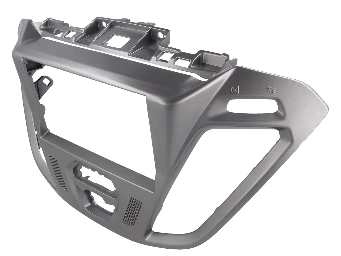Autoradio-Blende 2-DIN Ford Tourneo Custom 11/2012->2023 – Silber (Phoenix)