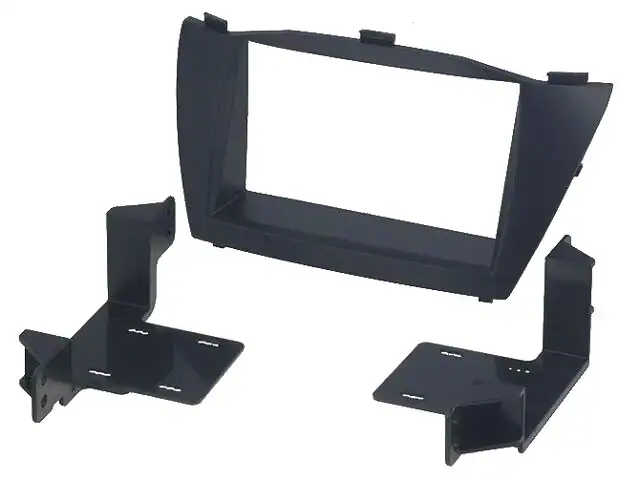 Autoradio-Blende 2-DIN Hyundai IX35 2010->2013 – Schwarz