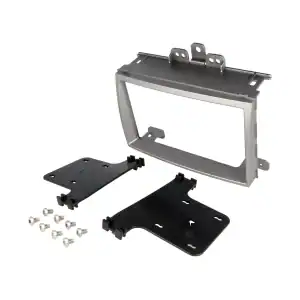 Autoradio-Blende 2-DIN Hyundai i20 2009/03->2012 – Silber