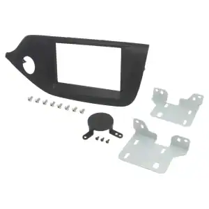 Autoradio-Blende 2-DIN Kia Pro Cee'd (JD) 2013->2018 – Matt-Schwarz