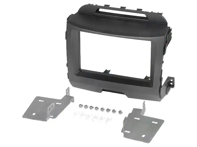 Autoradio-Blende 2-DIN Kia Sportage III (SL) 2010/08->2015 – Schwarz