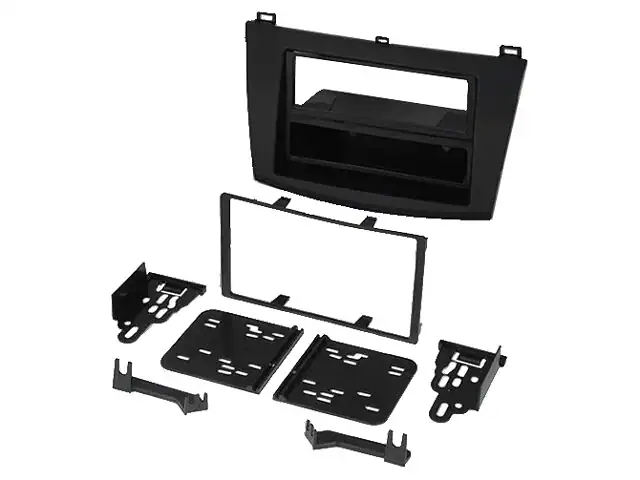 Autoradio-Blende 2-DIN Mazda 3 2010->2013 – Schwarz