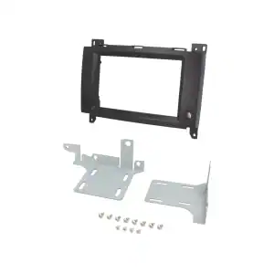 Autoradio-Blende 2-DIN Mercedes Vito/Viano (W639) 2003->2014 – Schwarz