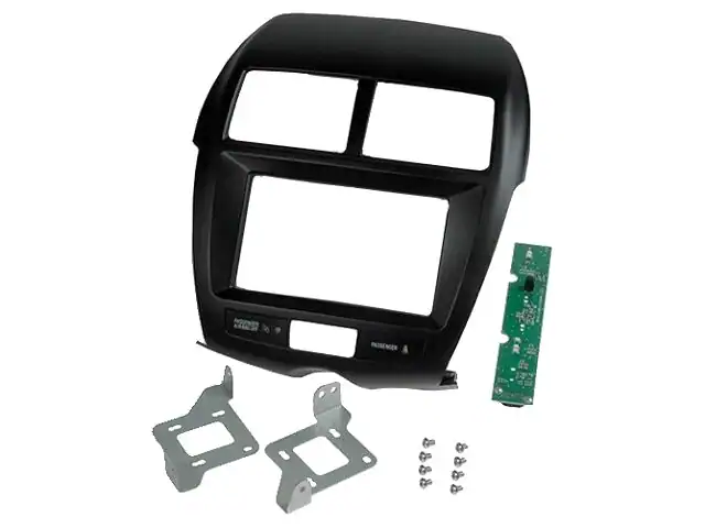 Autoradio-Blende 2-DIN Mitsubishi ASX 2010->2021 – Schwarz