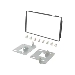 Autoradio-Blende 2-DIN Nissan Qashqai+2 (J10) 2008->2013 – Schwarz